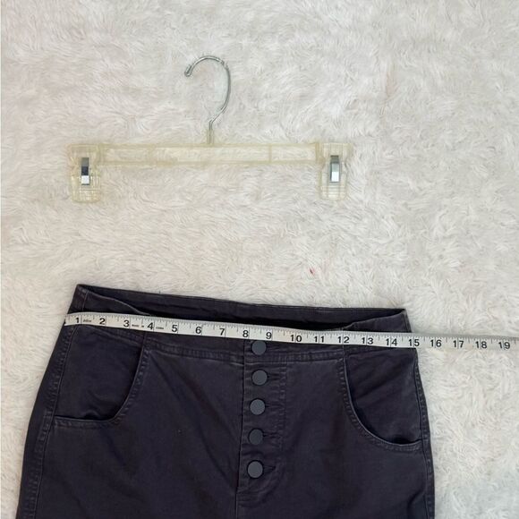 Aritzia Babaton The Group Cigarette Pants Navy Button Fly Closure Size 8 - Picture 5 of 10